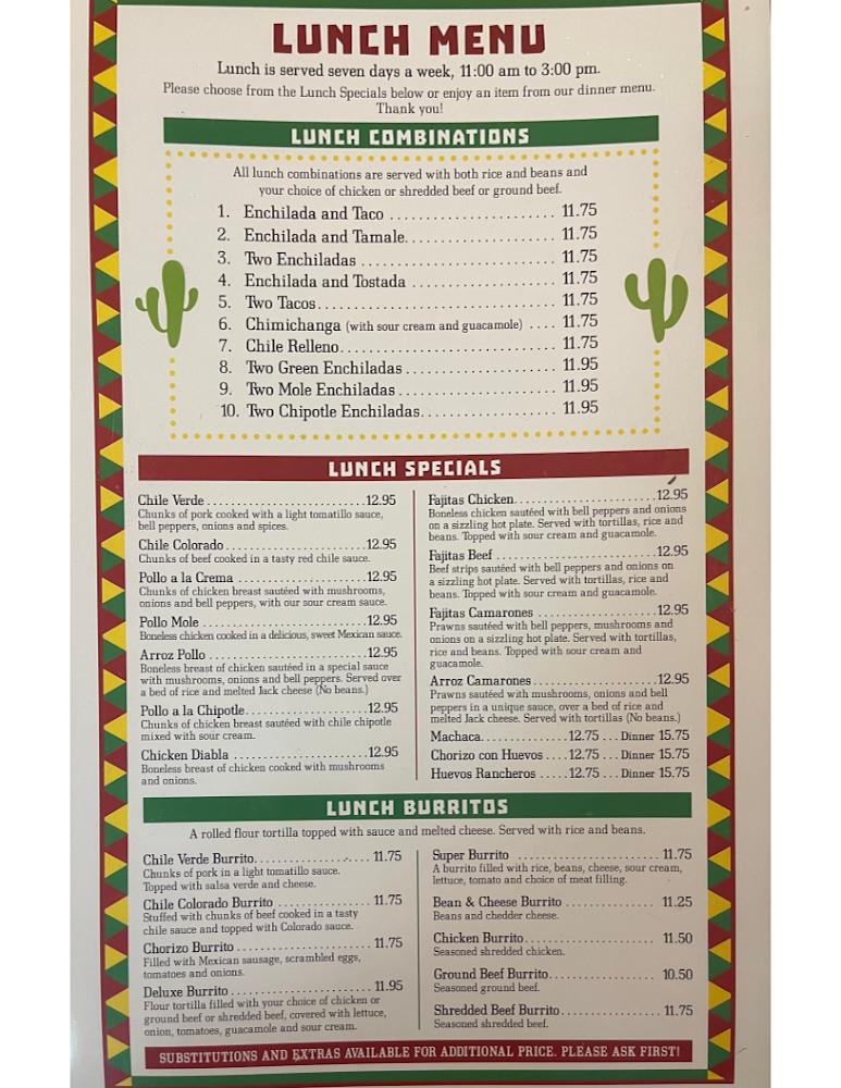 Los Guerreros Mexican Restaurant Flautas